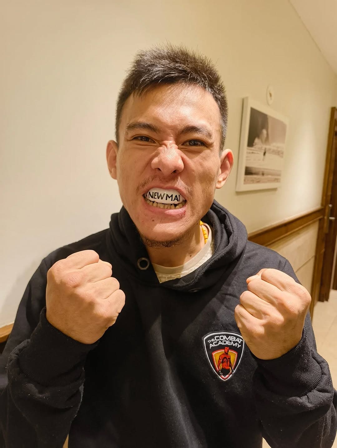 Happy customer using our dental products