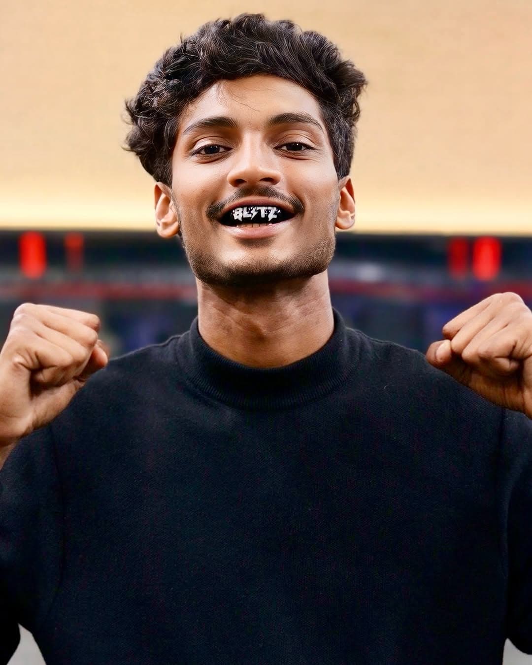 Happy customer using our dental products